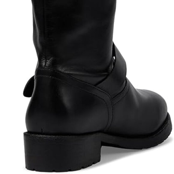 Free People Ride Or Die Leather Engineer Boots in Black - Picture 8 of 8
